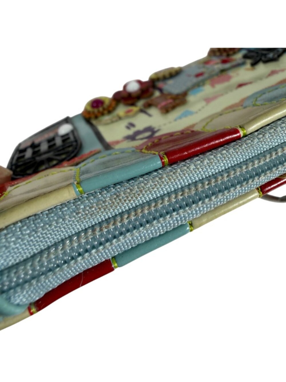 Vendula London Tea Rooms Design Wallet w/ Keychain Faux Leather Multi-Color - Picture 4 of 7